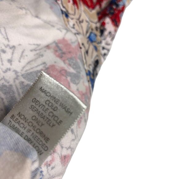 Christopher & Banks Jacket Womens M Petite Floral Art To Wear Abstract Pockets - Picture 8 of 16